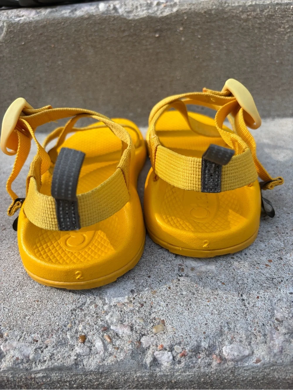 Chaco Kids Yellow Adjustable Strap Sandals